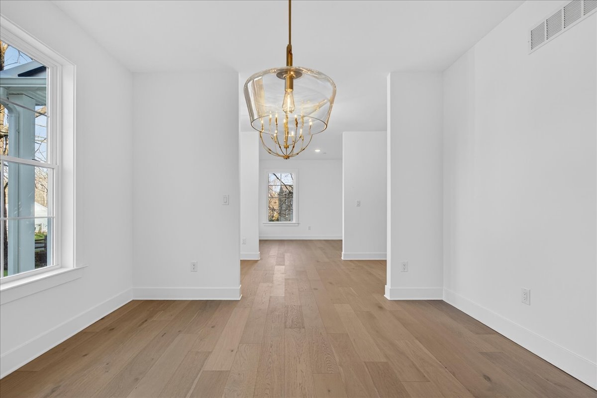 Upstairs landing with oak railing