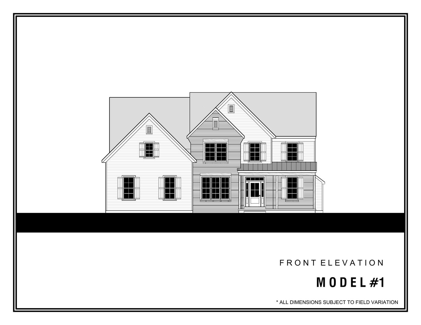 Lenape model front elevation drawing