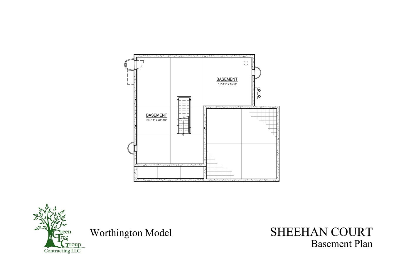 Worthington model basement plan